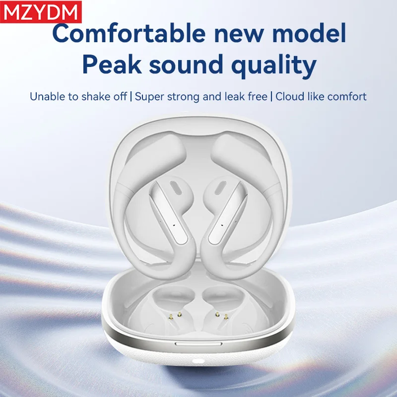 

MZYDM AI Smart Translation Headset Noise Cancelling Ear Hook Air Conduction Wireless Headset Sports With Mic Bluetooth Earohones