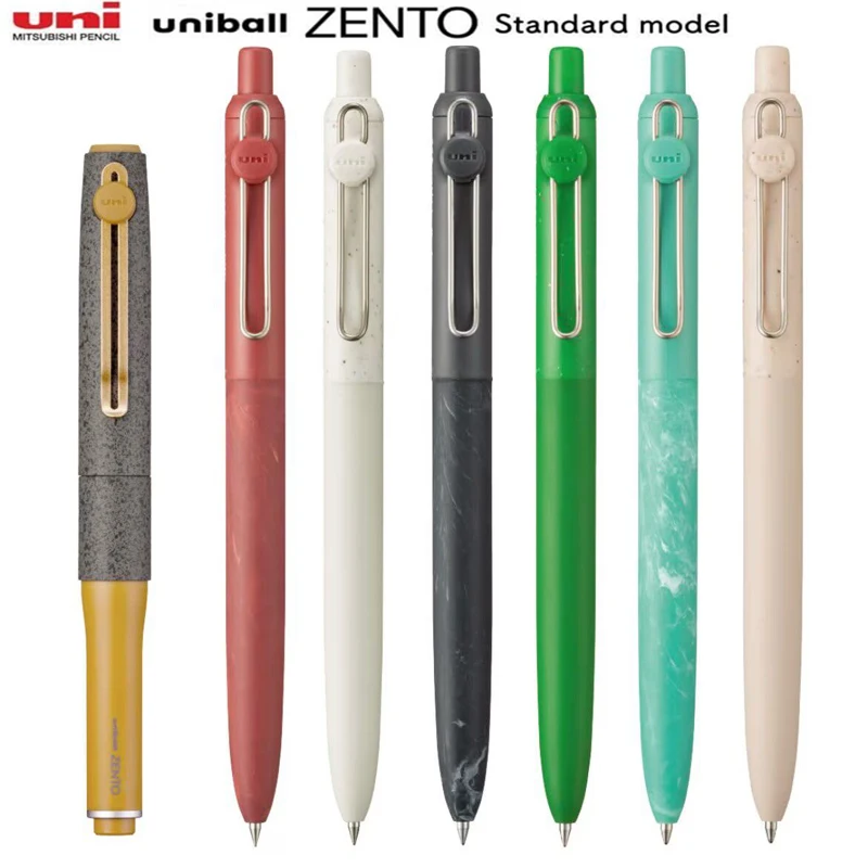 Uni-ball Limited Edition Gelstift mit Fortschrittlicher ZENTO Tintentechnologie Klickmechanismus Marmormuster 0,38/0,5/0,7mm Mehrfarbig