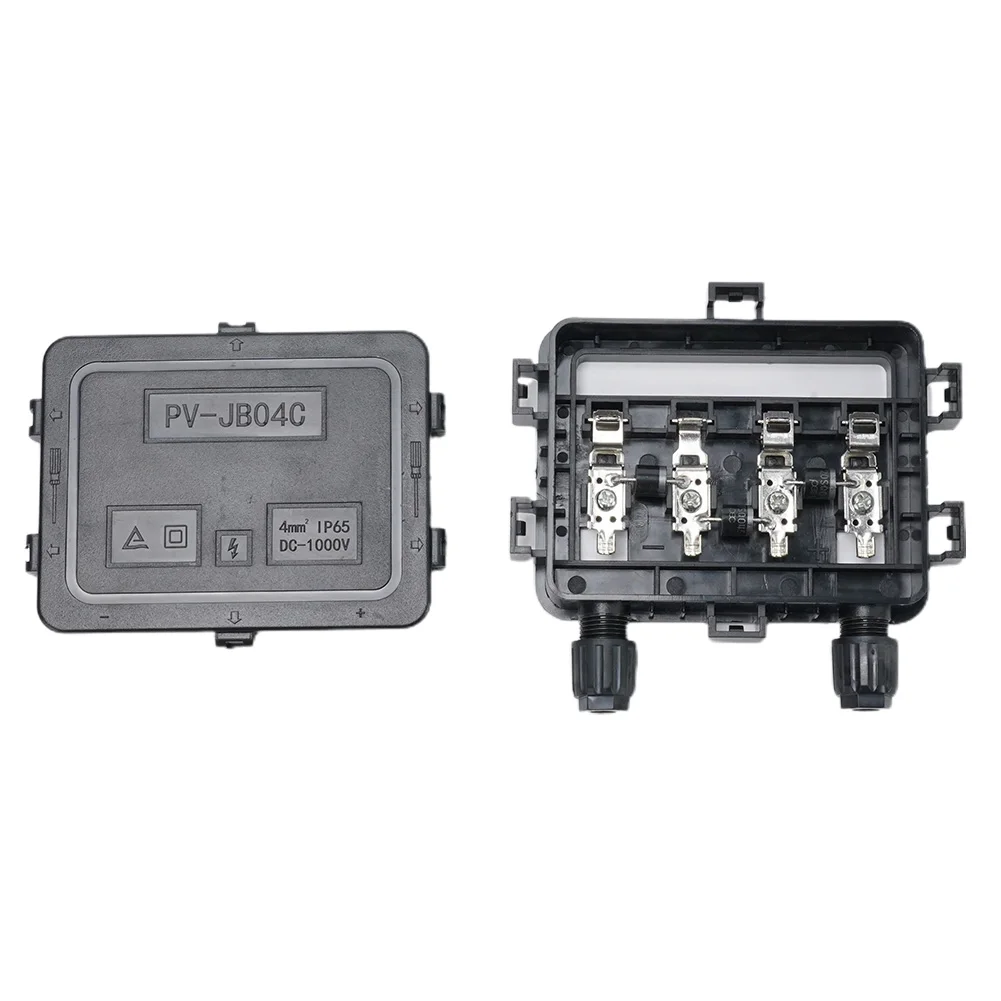 Waterproof PV Solar Panel 98x134x24mm Carbon Fiber Junction Box 180W-300W Waterproof IP67 For PV Solar System