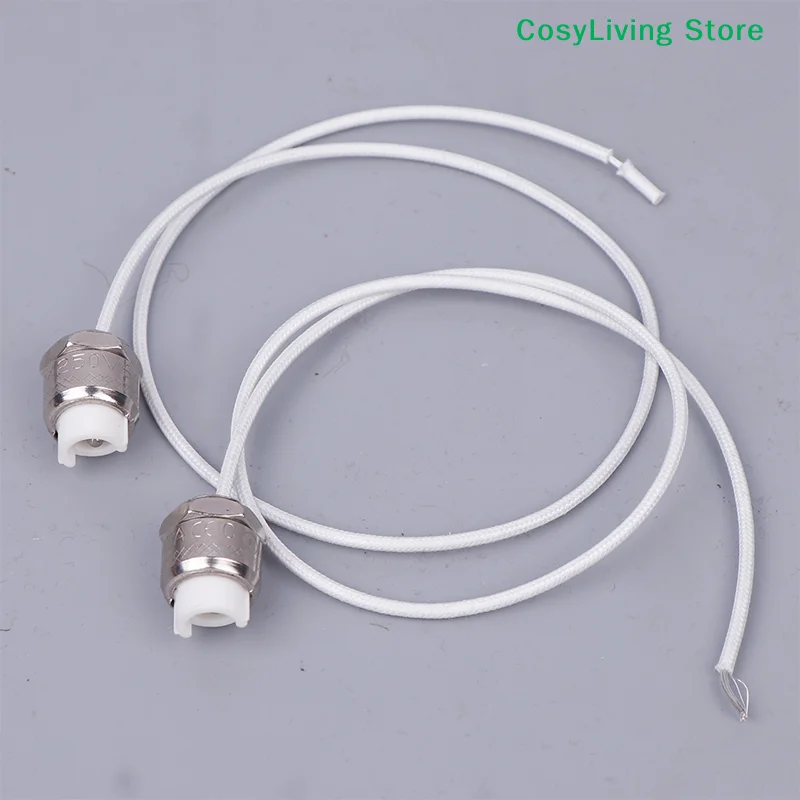 2Pcs Silver R7S Ceramic Lamp Holder For LED Lighting Lamp Tube Heating Tube Test Machine Head Lamp Tube Holder