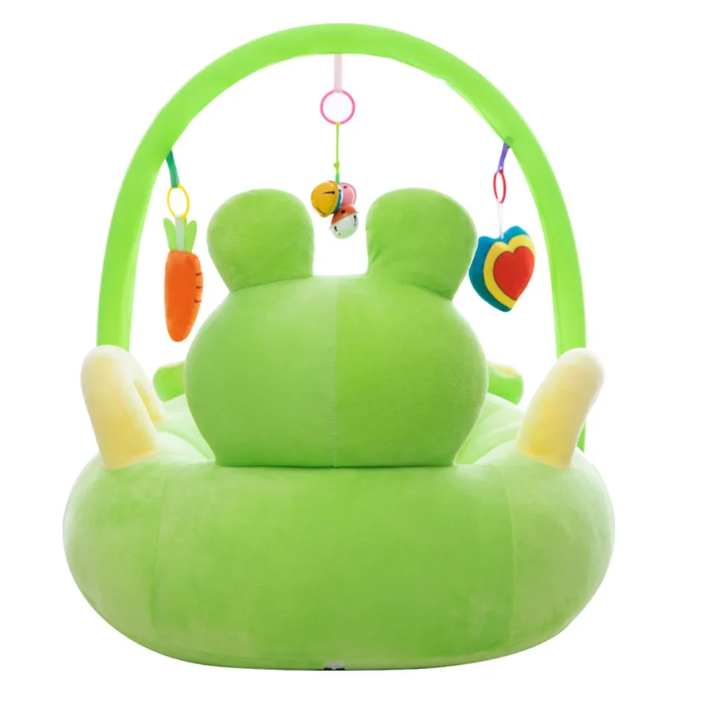 Cute Cartoon Animal Baby Sofa Cradle Support Seat Cover Toddlers Learning To Sit Plush Chair Cushion Cover Toys (without Filler)
