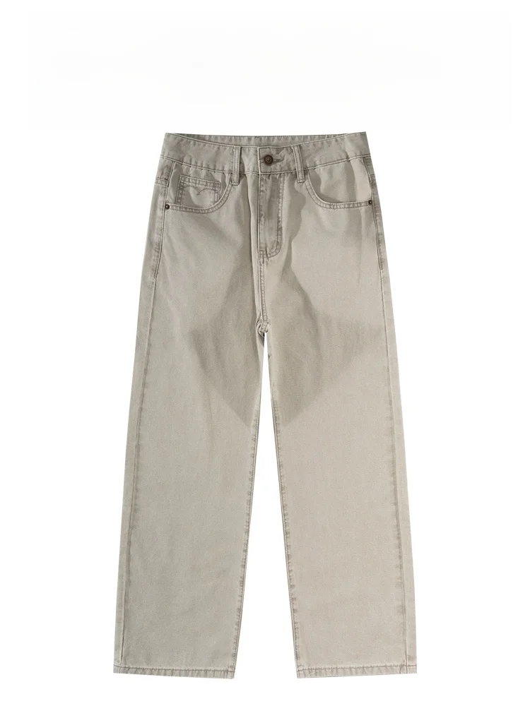 

BAIRBAOLIY Trendy High-Quali Pure Cotton Soft Comfortable Versatile Casual Straight Men's Denim Long Pants Faionable Urba...