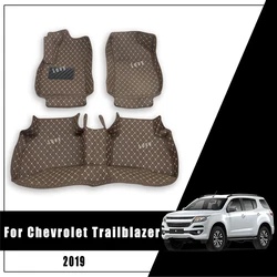 Car Floor Mats For Chevrolet Trailblazer 2019 Leather Carpet Styling Protect Interior Accessories Dash Foot Pads Rugs Waterproof