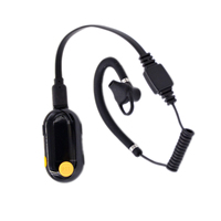 M9 Ear Hung Mini Two Way Radio UHF 0.5W Ear-hook Earphone for Bar Hotel Salon Bank Hospital Wireless Communication Walkie Talkie