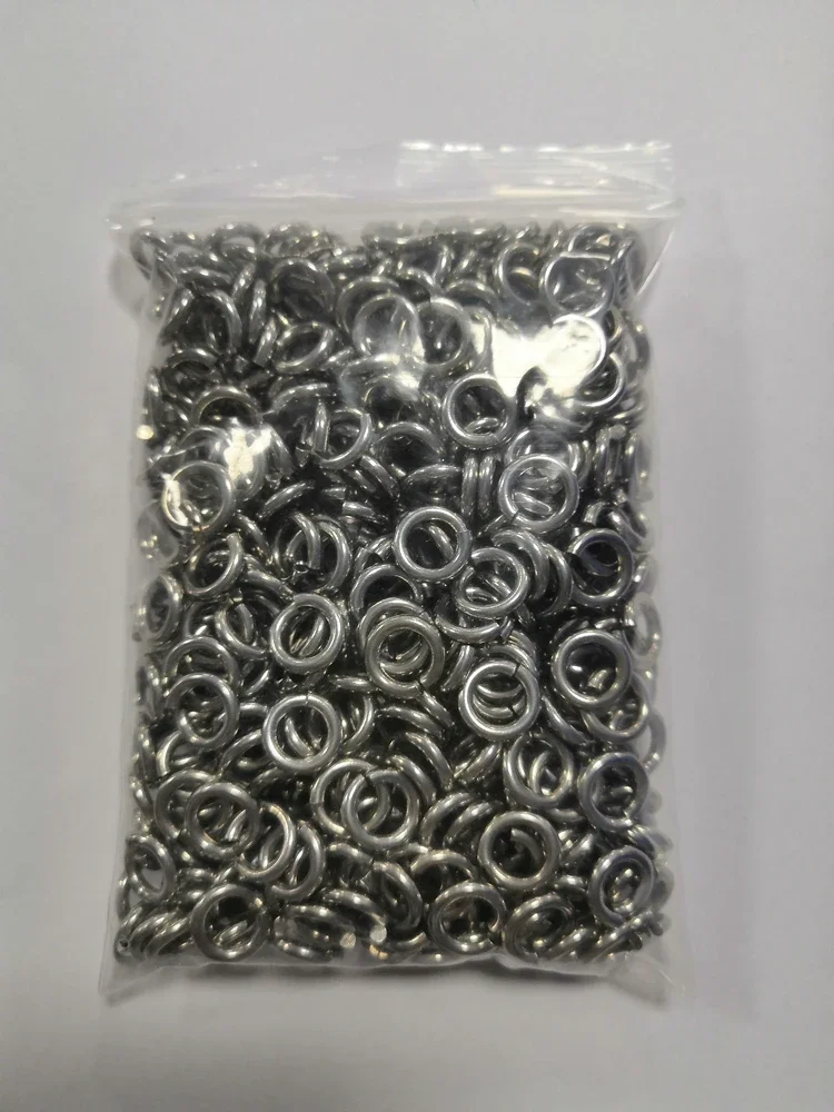 500-1000pcs Stainless Steel Open Jump Rings Loop Split Rings Connectors for Jewelry Accessories Making DIY Finding Supply