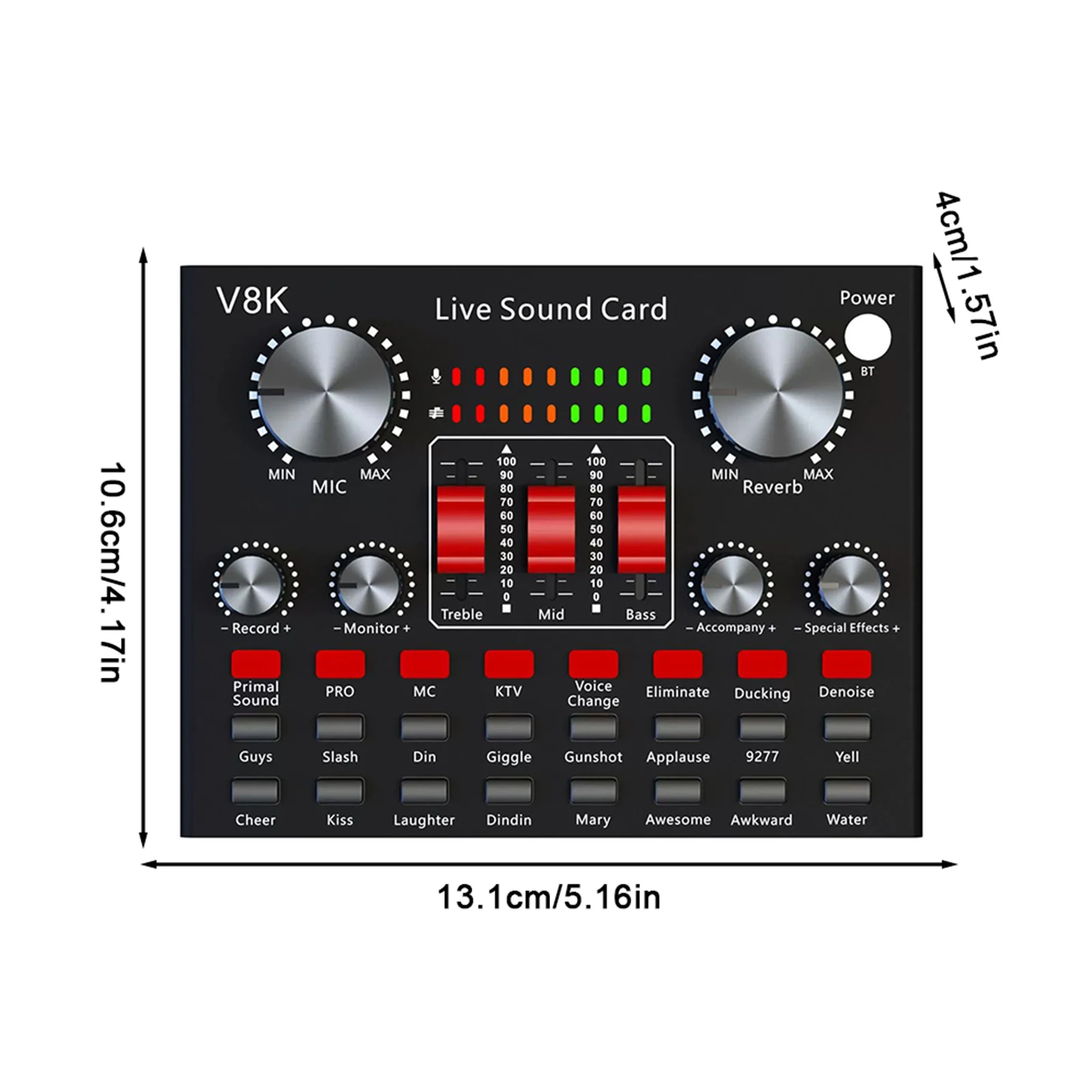 الكل في واحد مجموعة معدات البودكاست خلاط الصوت معلقة مكثف ميكروفون عدة V8K بطاقة الصوت المباشرة للبث المباشر على YouTube #6