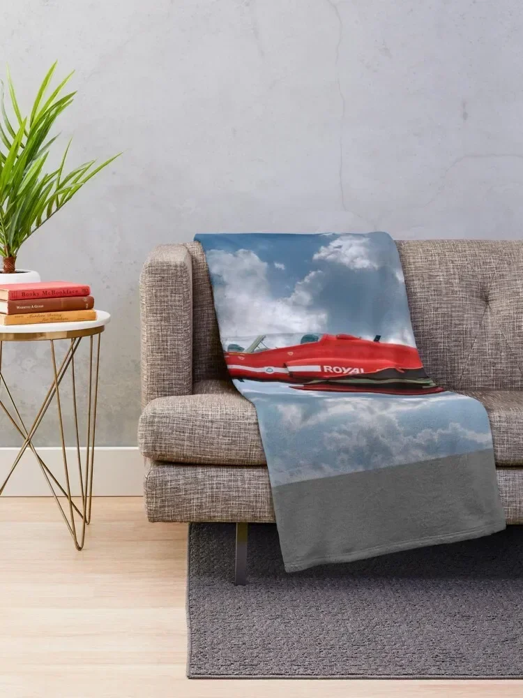 Hawk T1A Red Arrows - 50 Display Season Colours Throw Blanket