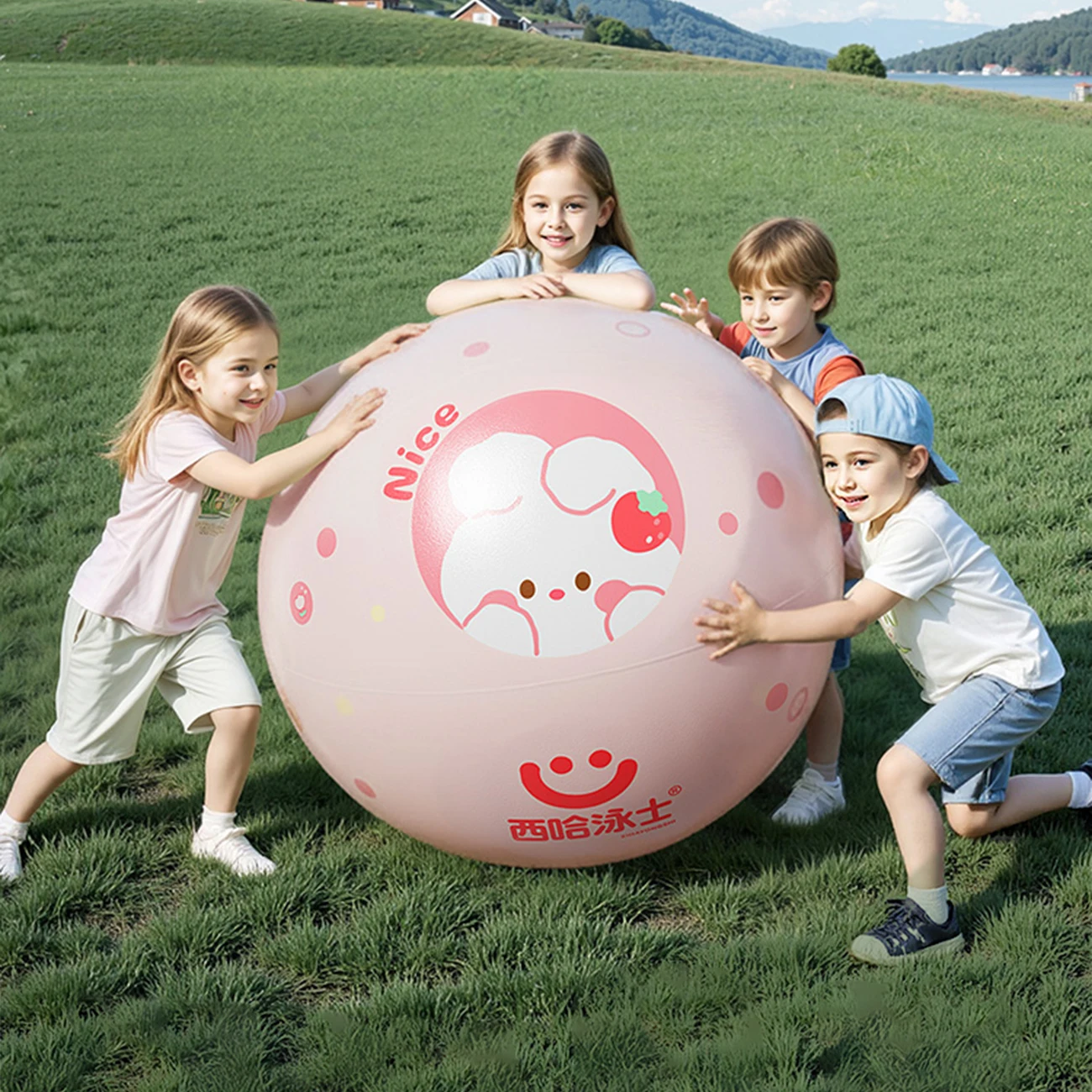 

1 шт. пляжные мячи для бассейна для детей и детей, мяч с персонажами, милая пляжная игрушка для бассейна, летний игровой мяч