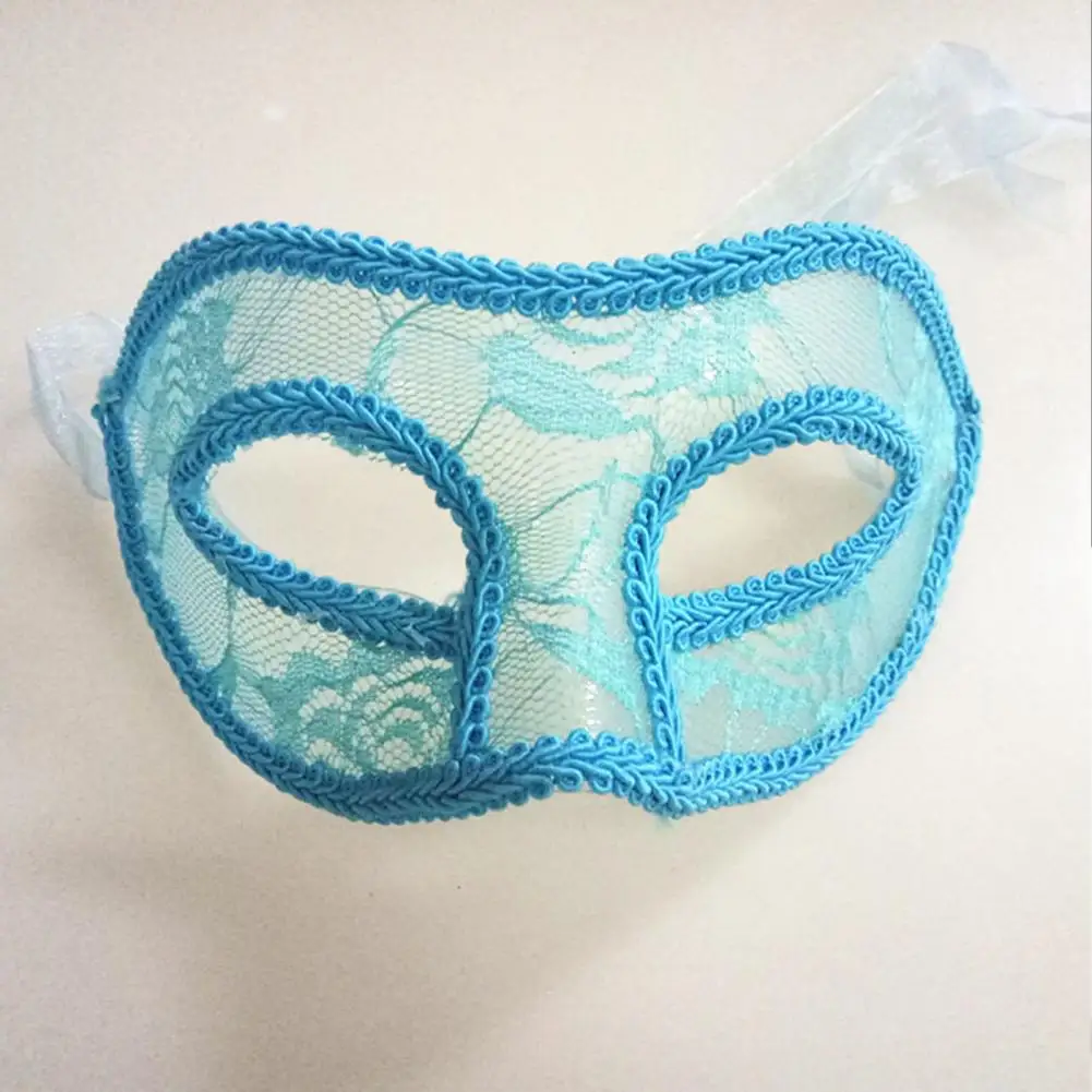 Eyewear Women Cosplay Mask Handmade Lace Ribbon Dress Up Masquerade Venetian Eye Cover Men Mask Costumes image 4