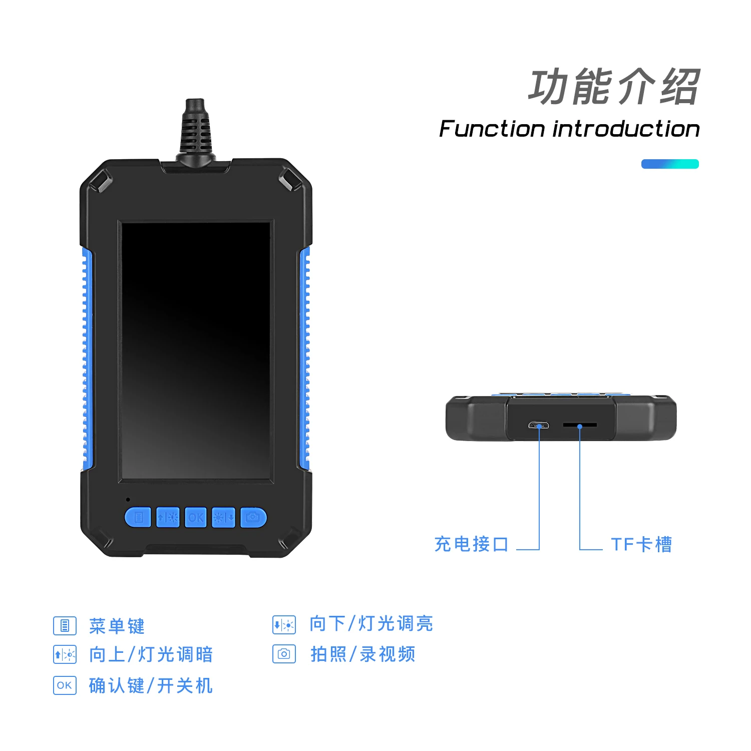 방수 IP68 와이파이 내시경 카메라 5.5MM1080P 망원 산업 미니 카메라 내시경 자동차, 아이폰 PC 및 안드로이드 스마트 폰