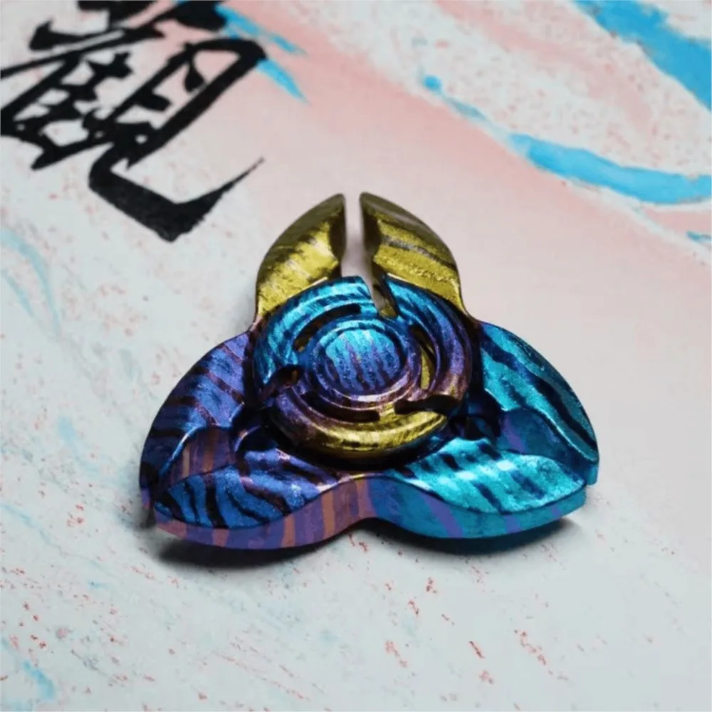 FATBOYEDC วิงด์ด์สเนค ฟิดเจ็ตสปินเนอร์ โมคูเมะ ของเล่นคลายเครียด ฟิดเจ็ตทอยส์ สำหรับผู้ใหญ่ ฟิดเจ็ตสปินเนอร์แบบสามใบพัด