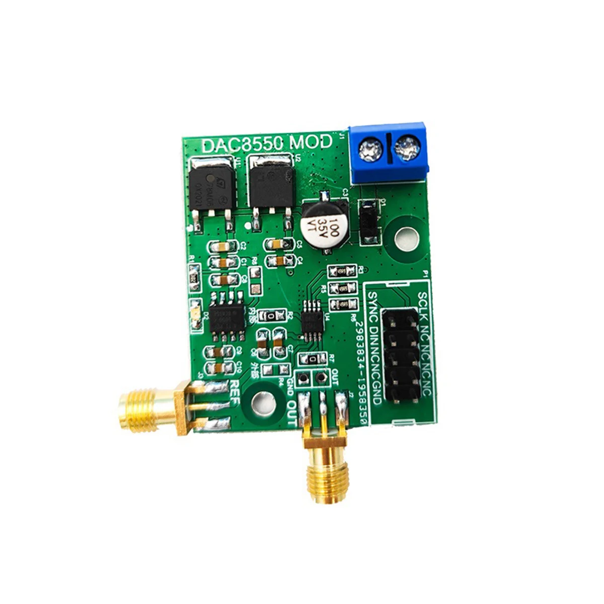 DAC 8550 Module 16 Bit Ultra-Low Burr Pulse Voltage Output DAC