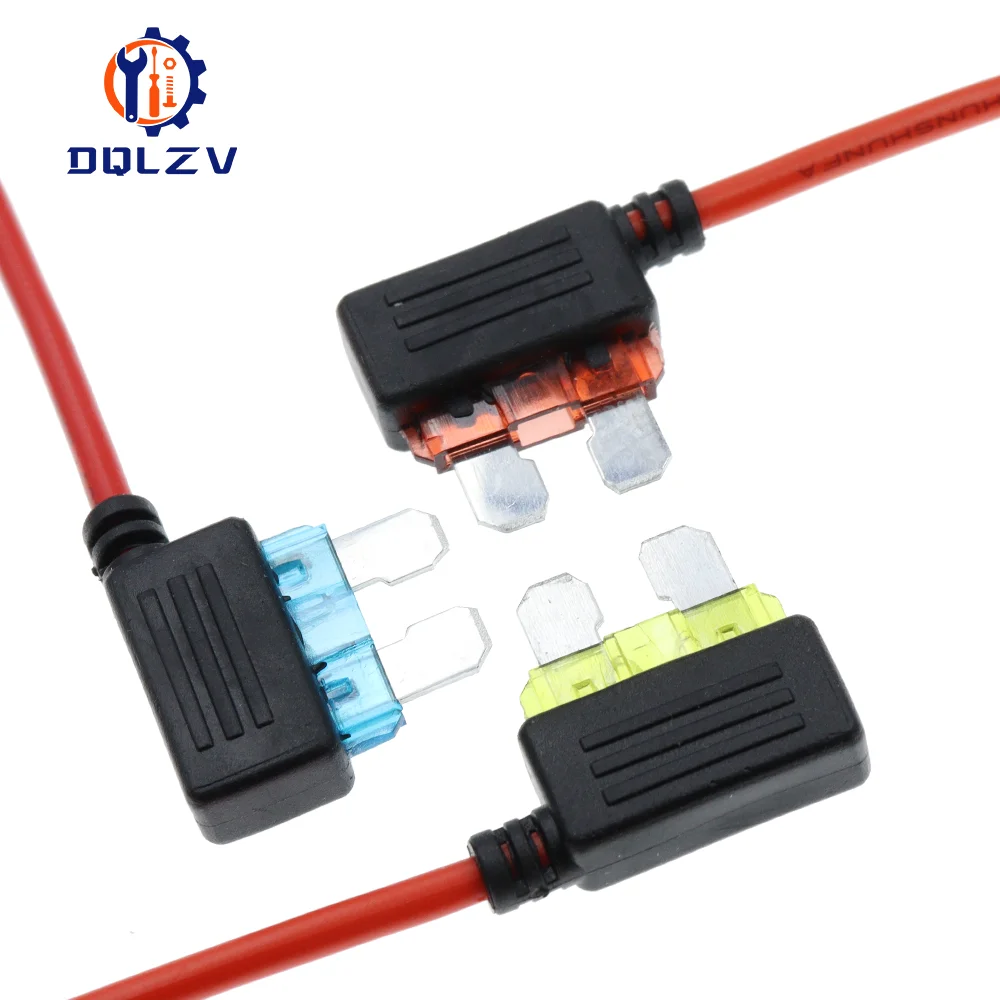 Portafusibles para coche de 12V, 5A, 10A, 15A, 20A, adaptador de grifo de circuito adicional, Micro estándar, hoja APM ATM, MINI dispositivo de seguridad medio Simple