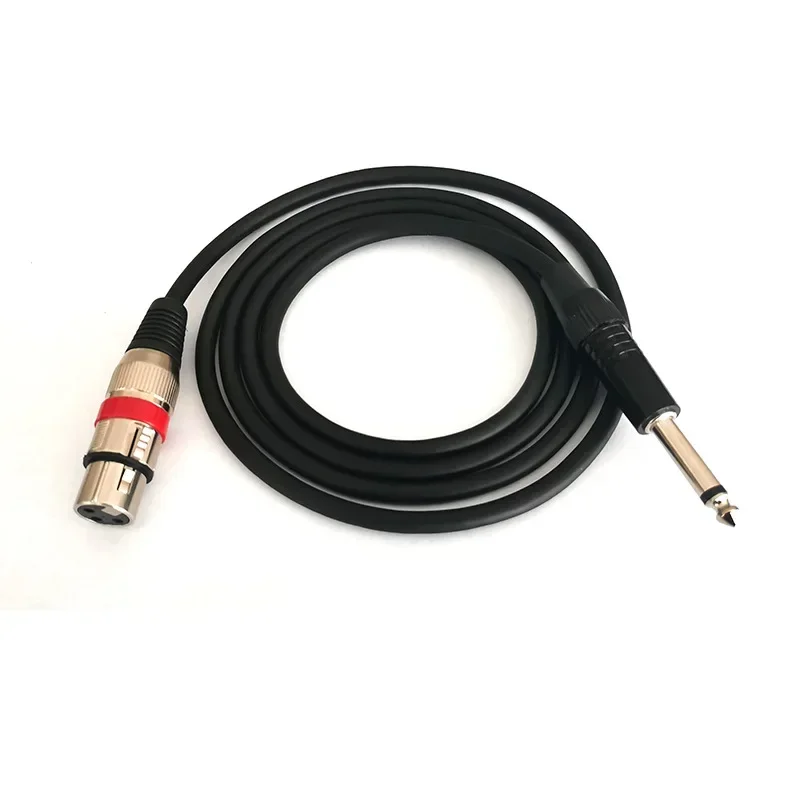 6.35 1/4 cala TRS męskie do 3-pinowe XLR żeńskie XLR do Mono Jack 6.5mm męskie wtyk mikrofon Audio kable do wzmacniacz miksujący głośników