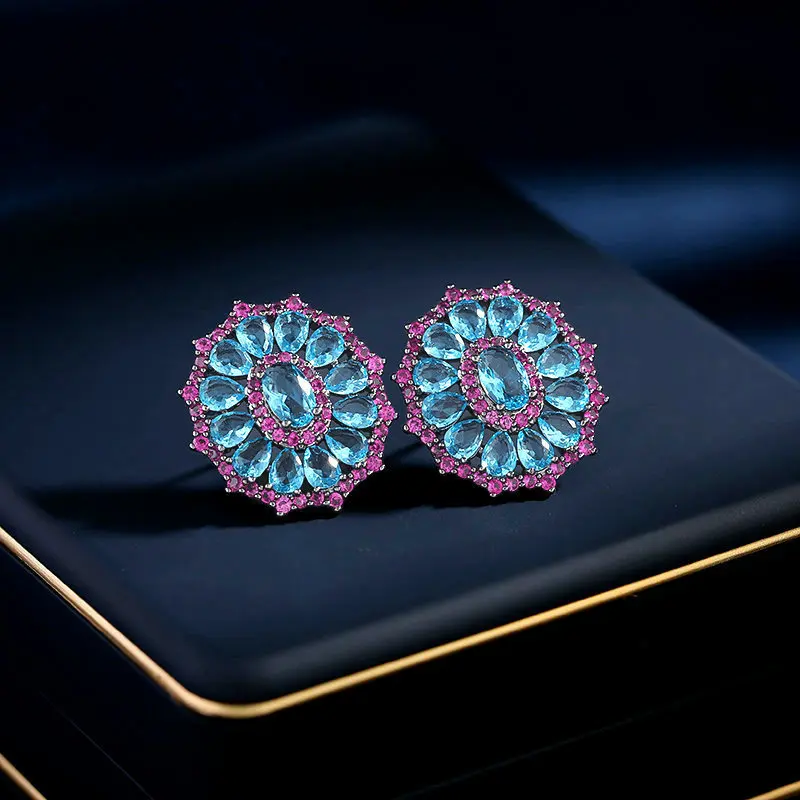 

Новые серьги из серебра 925 пробы с иглами и цирконом, инкрустированные нишевым дизайном и простыми круглыми серьгами-гвоздиками.