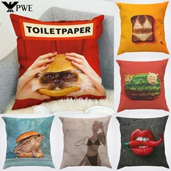 Toiletpaper Body Pillow Cover 40x40 Decorative Pillowcases 50x50 Car Decoration Sofa Cushions Cushion Covers for Bed Pillows