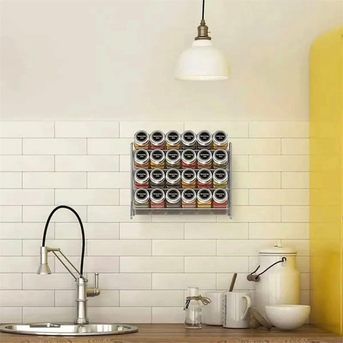 

2026 NEW 4 Tier Spice Rack Storage Rack Countertop Stand Seasoning Organizer Countertop Spice Storage Holder for Pantry 2pc