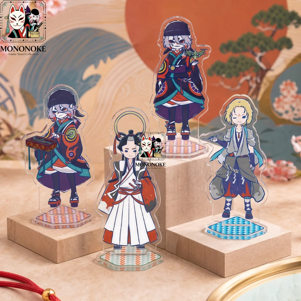 10cm Acrylic Keychain Stand Anime Mononoke Medicine Seller Kinrou Japanese Style Table Ornament Collectible Fans Gift