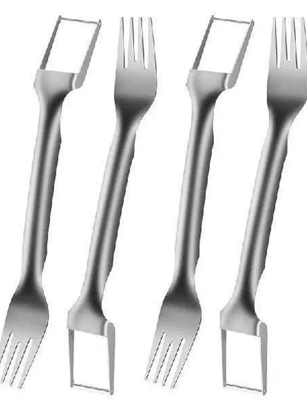 4pcs-watermelon-fork-slicer-cutter-watermelon-divider-geometric-pattern-business-casual-style-magnetic-attraction-shape