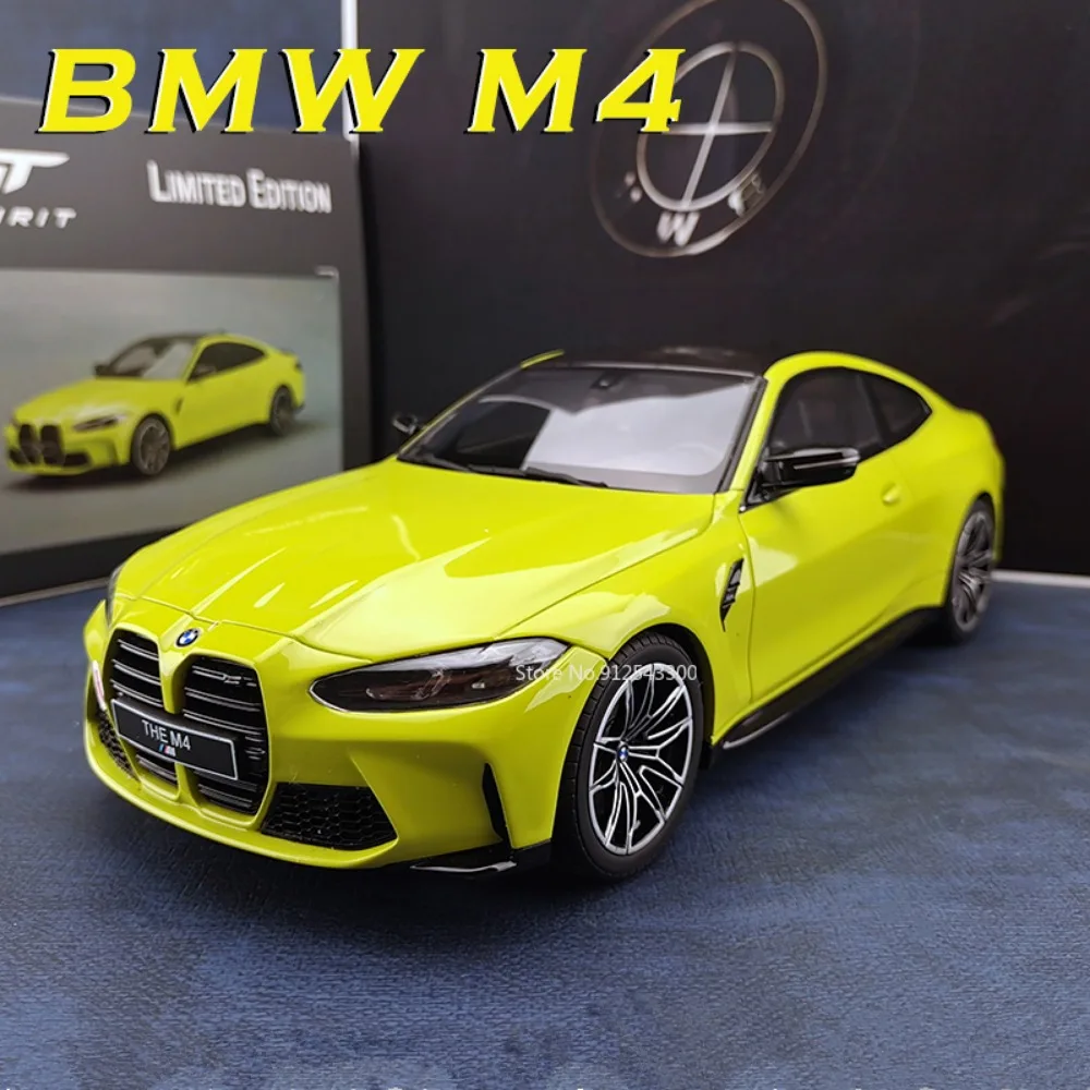 1/32 Toy Car Model BMW M4 with Sound Light Alloy Diecast Pull Back Model Car Boys Toys Birthday Gift Adult Collection Decoration