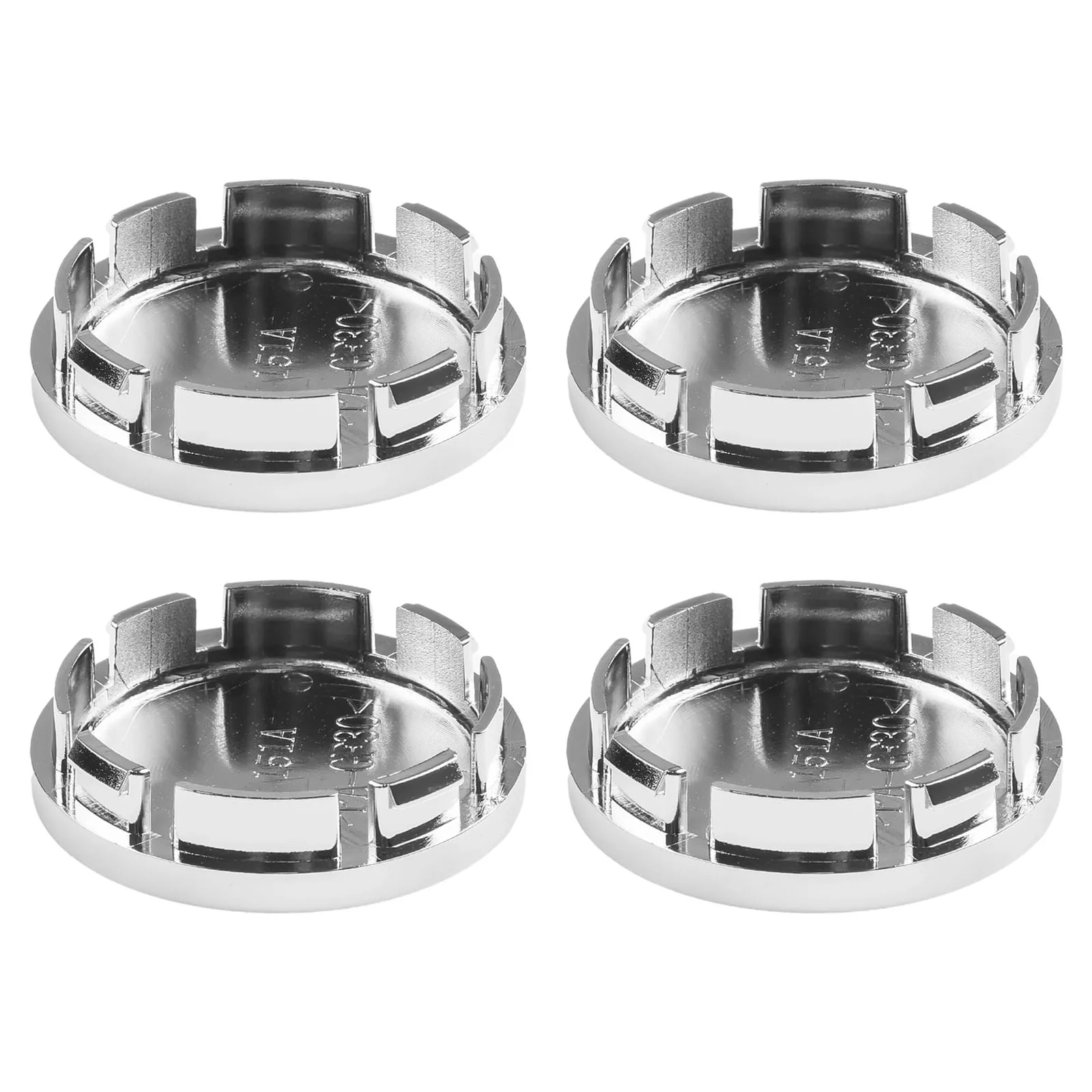 4 PCS Hub Center Cap Car Rim Cover Wheel Hub Modification Logo Emblem Badge Silvery 56MM Auto Accessories Car Maintenance Part