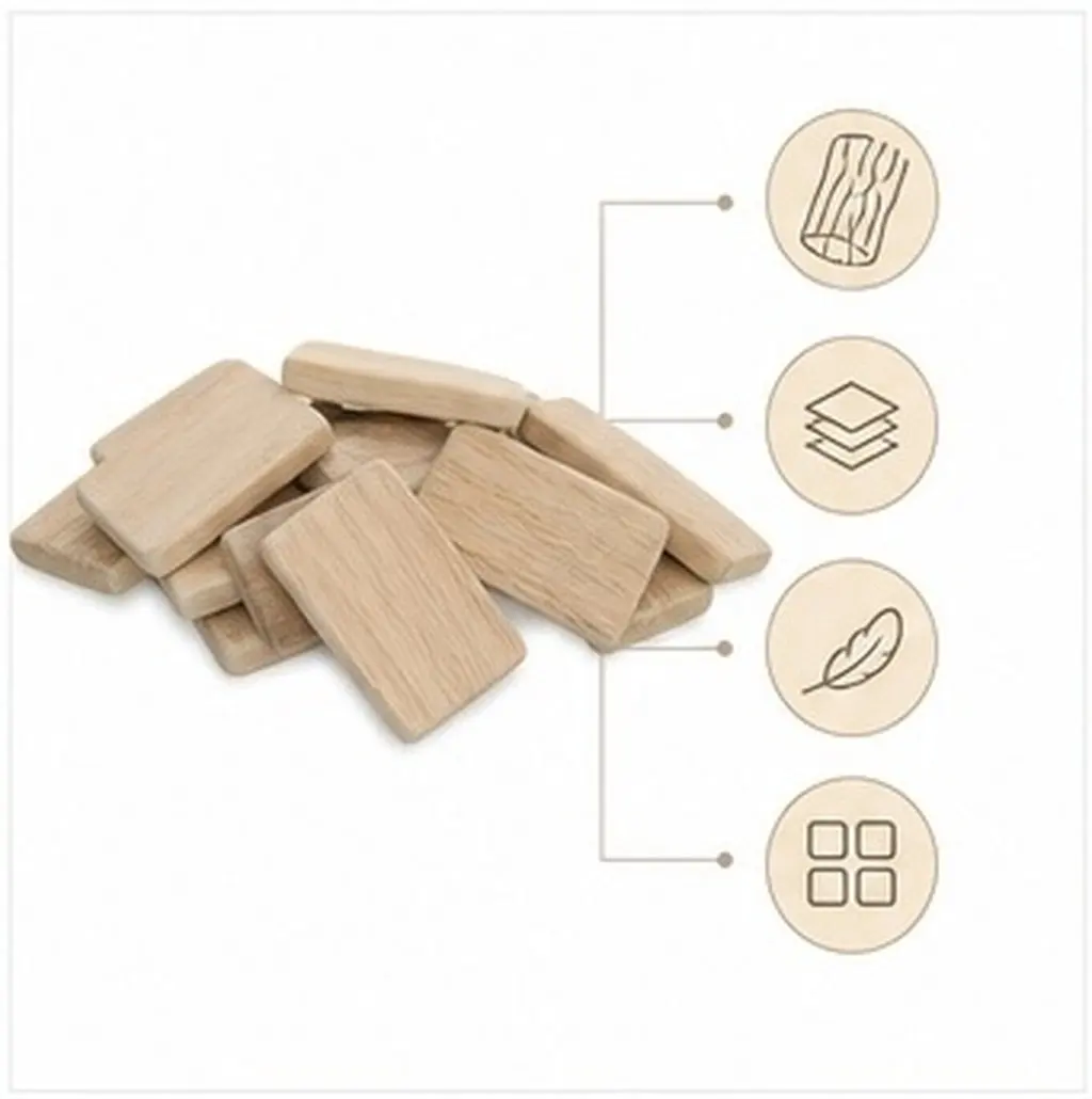 25Pcs Natural Driftwood Pieces Mini Wood Blocks Unfinished Craft Cubes Carving Wood Art for Aquarium Decor Small Wooden Crafts