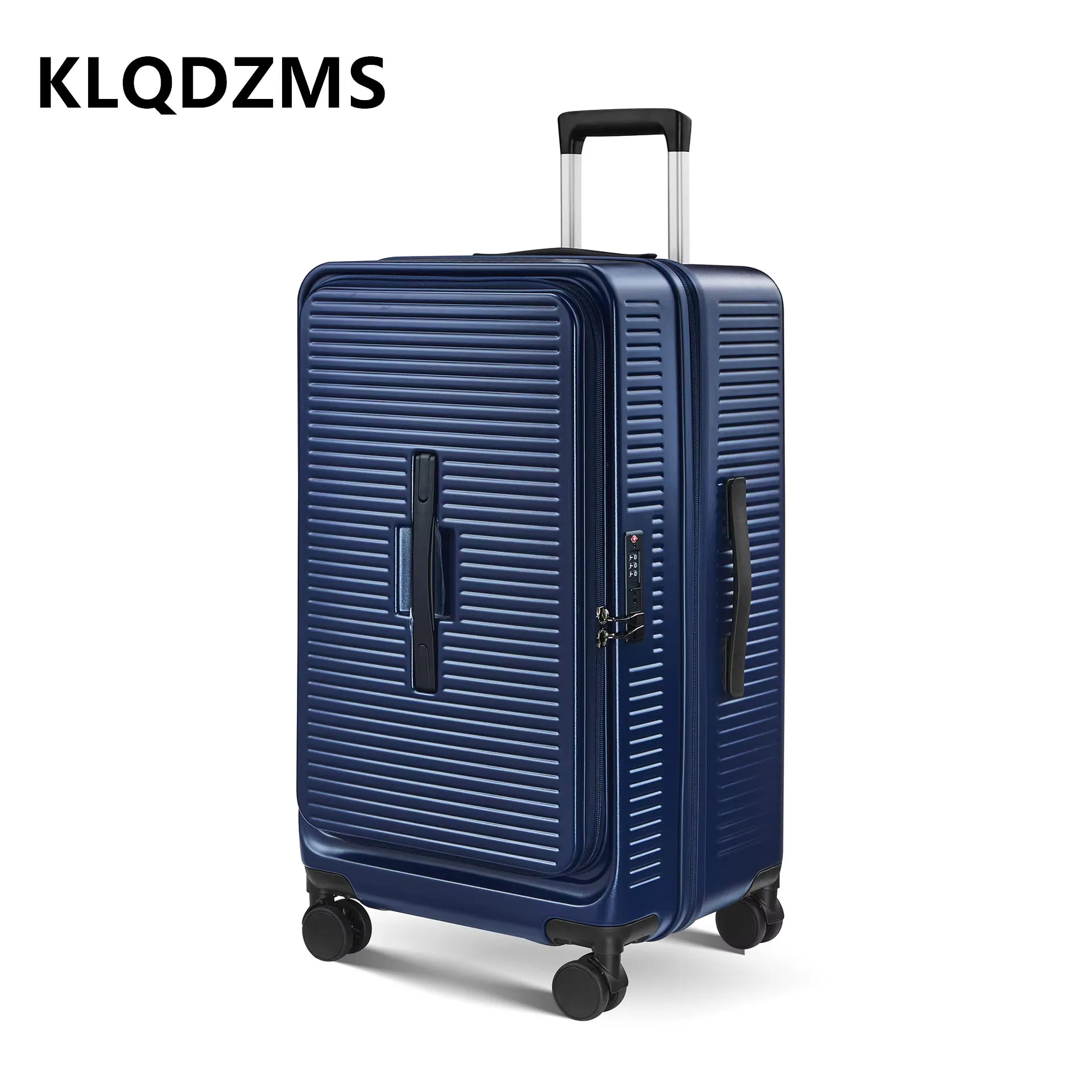 KLQDZMS Women's Suitcase Large Capacity Trolley Case Cart Style Travel Bag 22"26"30 Inch Men's with Wheels Rolling Luggage