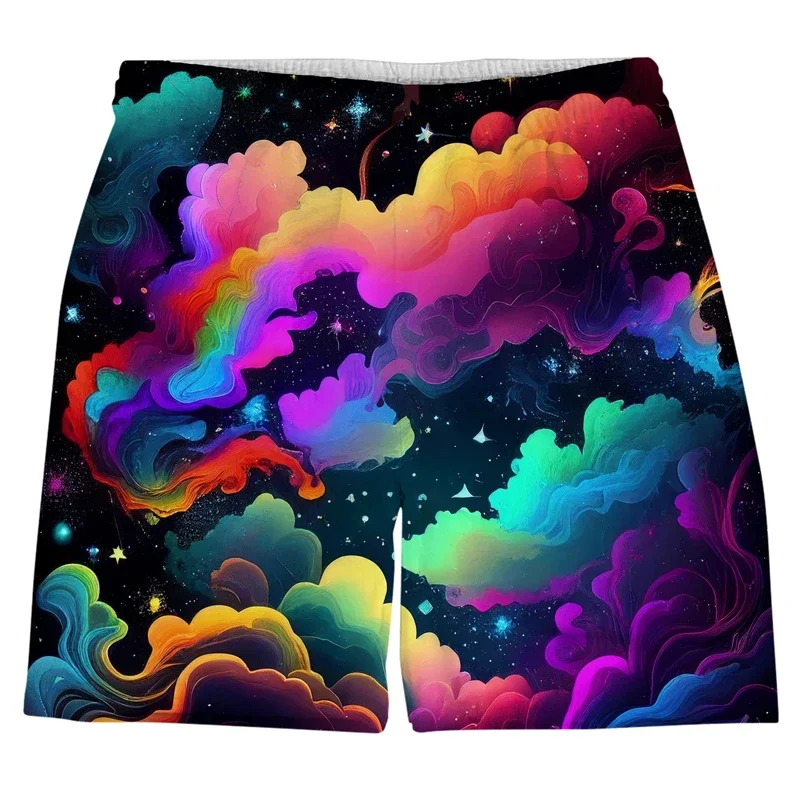 

Harajuku, шорты с ярким узором, купальник с 3D принтом, Homme, лето 2021, пляжные шорты, мужские спортивные трендовые шорты для спортзала