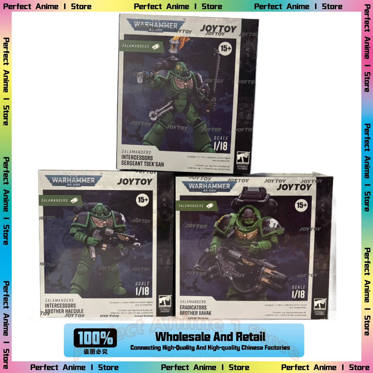 

24-hour Shipment JOYTOY 1:18 3.75-inch Warhammer 40K Space Marine Salamander Eradicator Arbitrator Moving Gift Collection