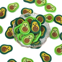 Sunrony 10pcs Cartoons Avocado Silicone Beads For Jewelry Making DIY Baby Pendants Beads Accessories Food Grade BabyToy