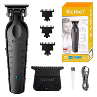 Kemei Zero blade Hair Trimmer Professional Beard Trimmer For Men Electric Clipper Rechargeable Hair Cutting Machine Barber Shop