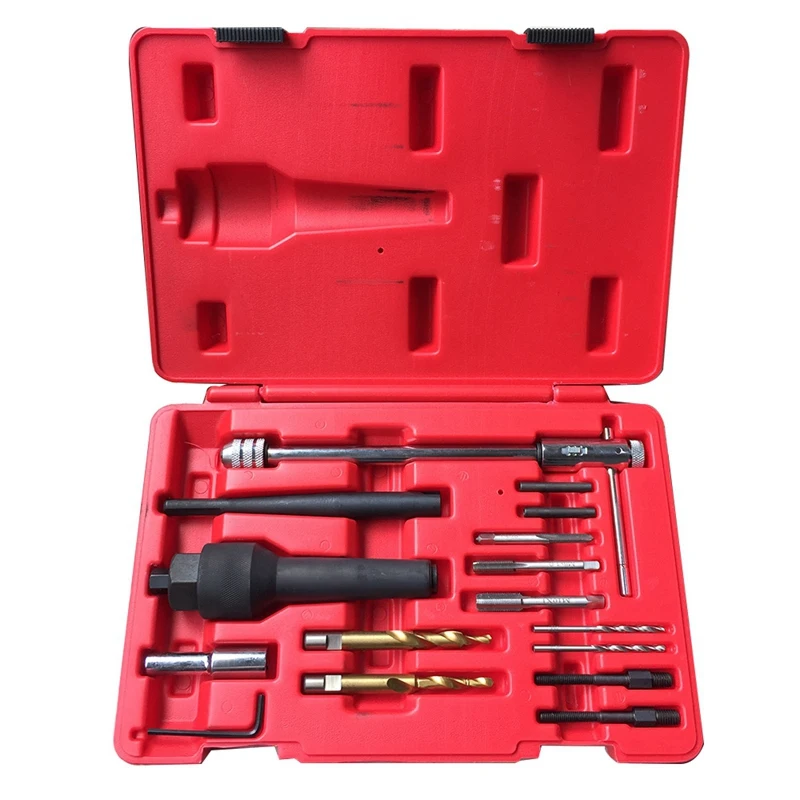 

Damaged Glow Plug Removal Remover Thread Repair Drill Wrench Gap Extractor Tool Kit 8MM 10MM