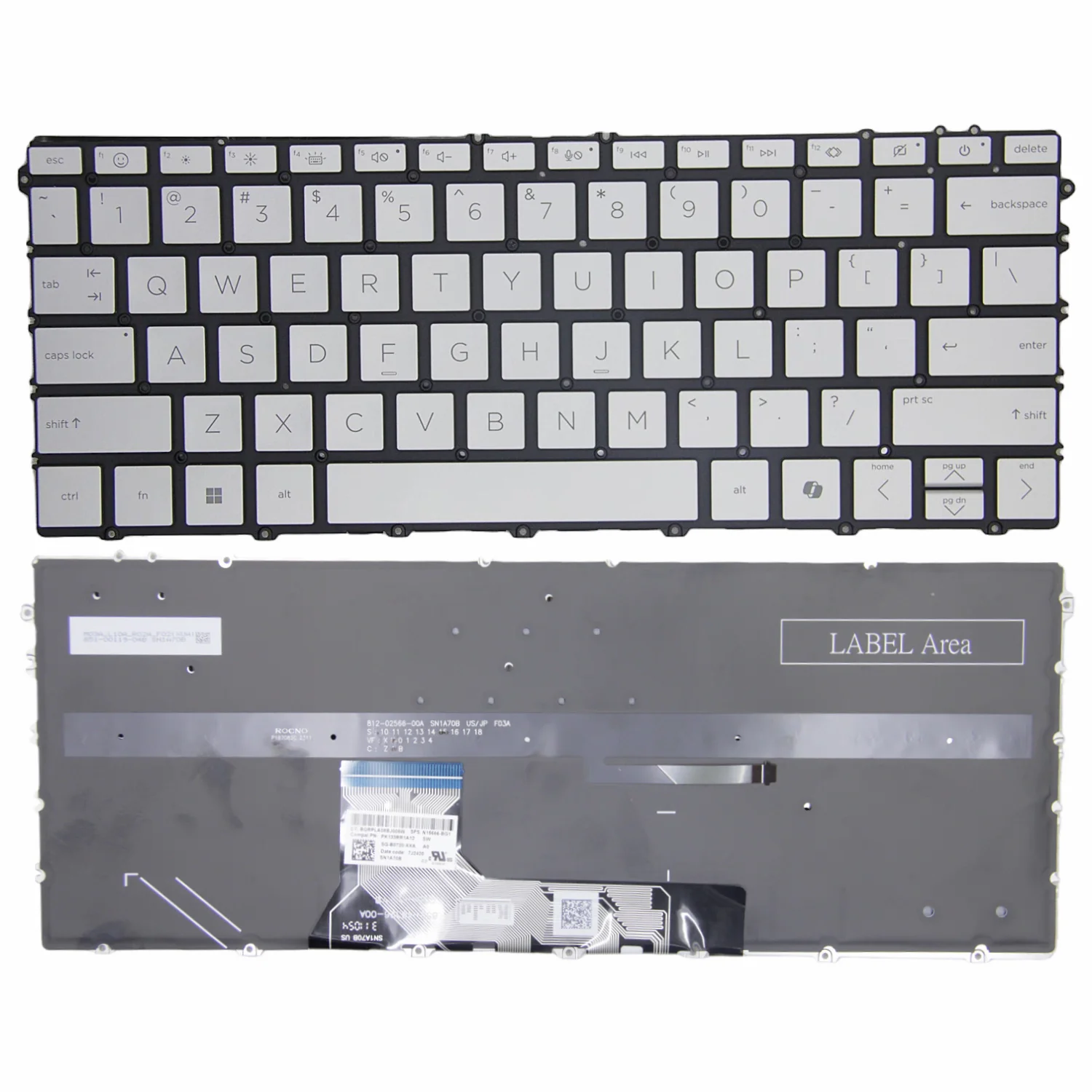 Silver Backlit Keyb… - image