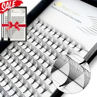 JB Jeyelabeau 5D 6D 10D extensiones de pestañas prefabricadas de abanico pestañas de volumen suave Natural extensiones de pestañas individuales de visón sintético