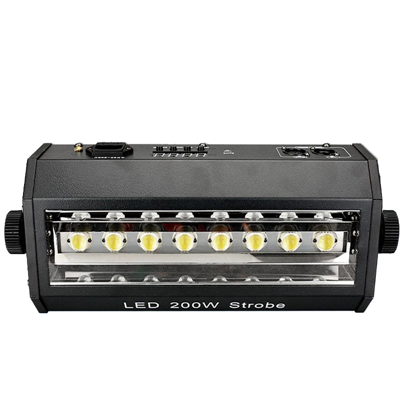 Lámpara Led estroboscópica de alto brillo, iluminación RGB/blanca de 200W, Flash de chorro para KTV, Disco, DJ, boda, 8 Uds.