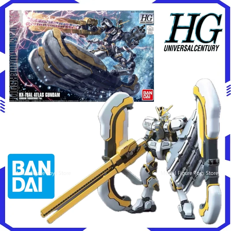 

Bandai Original Model Assembly Kit 1/144 HG-RX-78AL Atlas Gundam Anime action character assembly model toy robot boy gift