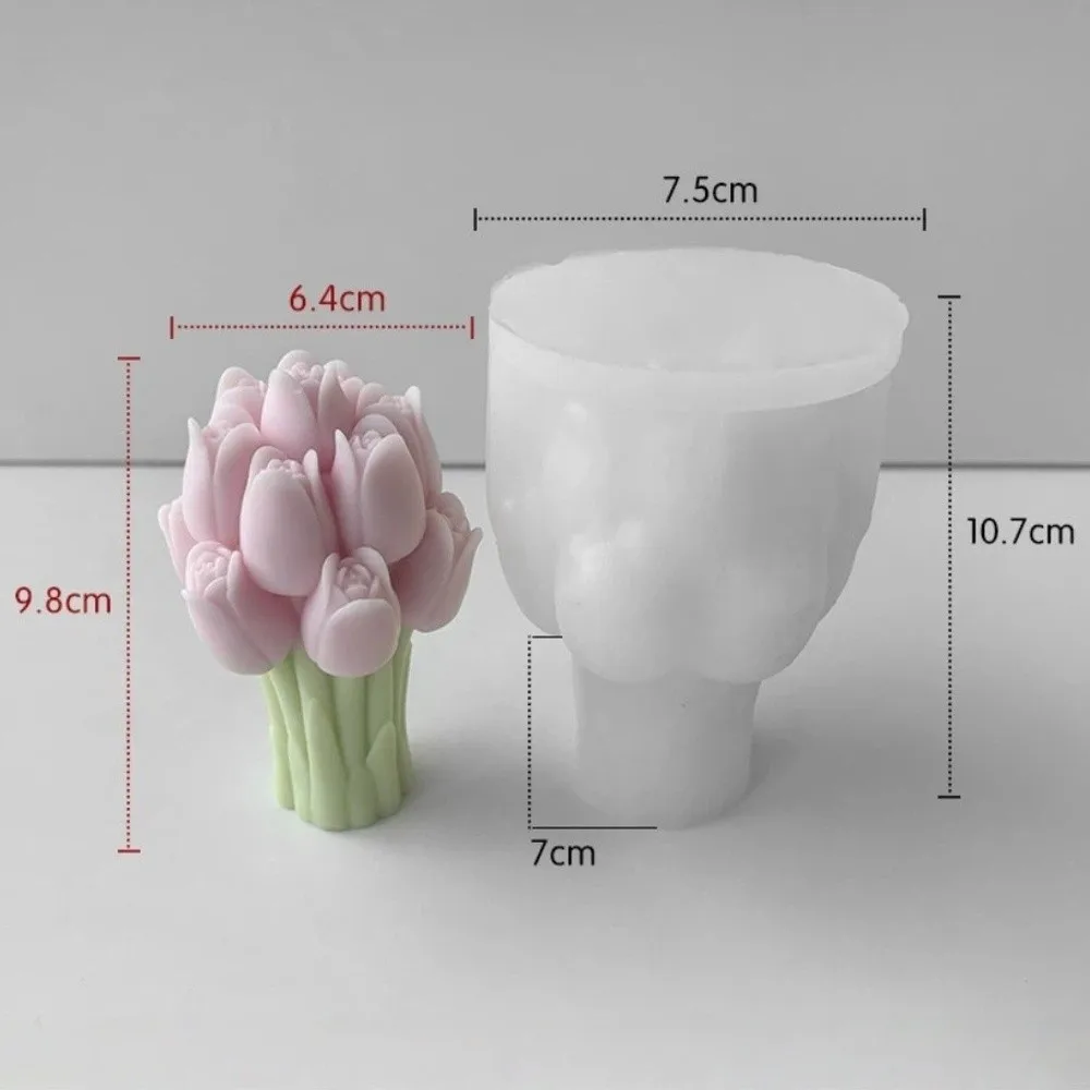 3D Tulip Candle Mol…