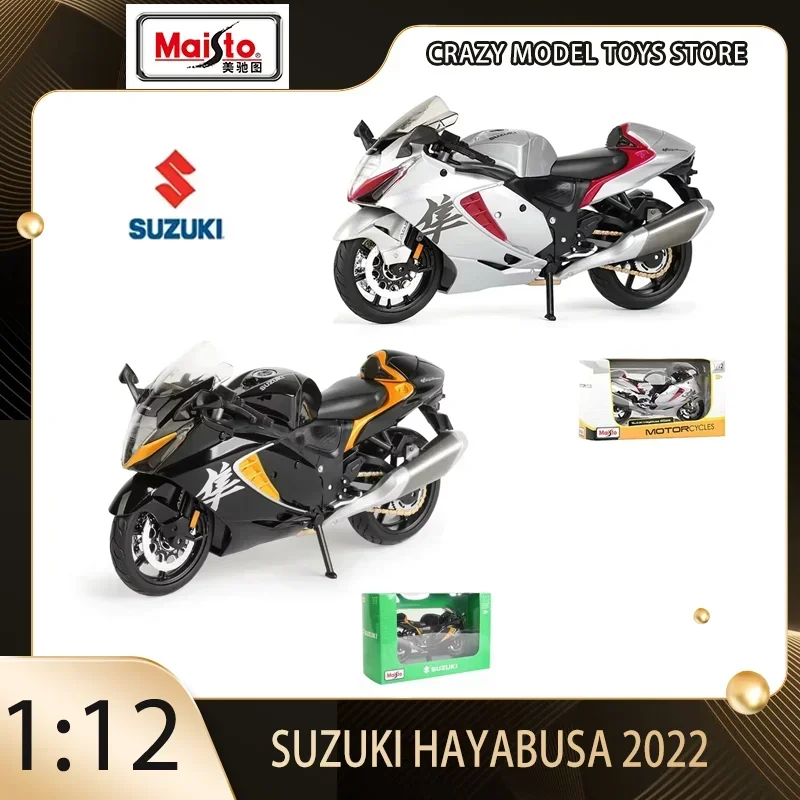

Maisto 1:12 Suzuki Hayabusa 2022 Static Die Casting Motorcycle DieCasting Alloy Model Car Christmas Kids Boy Gift Toy Collection