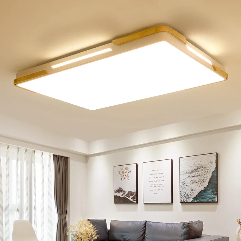 

Minimalist Ceiling Lights Wooden Decoration Solid Wood Lamps For Bedroom Loft Office Kitchen Dining Room Simple Lamp Lighting