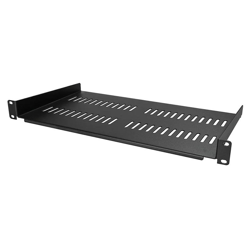 Prateleira de montagem em rack de servidor AF93-1U Bandeja cantilever ventilada para rack e gabinete de equipamentos de rede de 19 polegadas