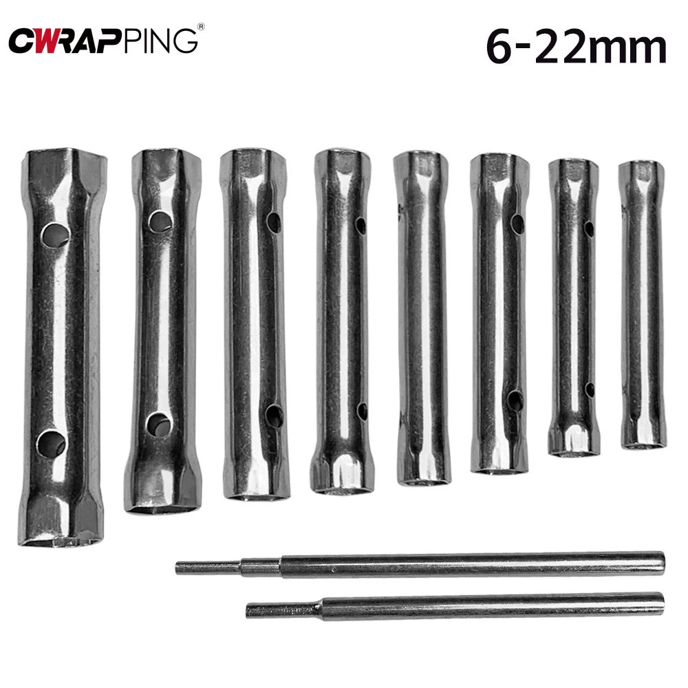 Car Repair Hex Socket Head 6/10pcs Deep Socket Square Hole Ratchet with Telescopic Rod Wrench Tool Suitable for Multiple Models