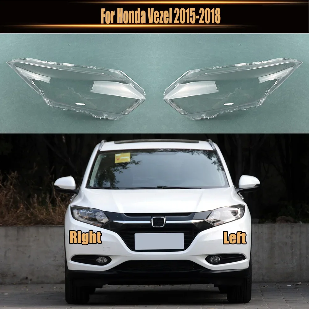 

For Honda Vezel 2015-2018 Headlight Transparent Shell Headlamp Cover Lens Plexiglass Replace The Original Lampshade