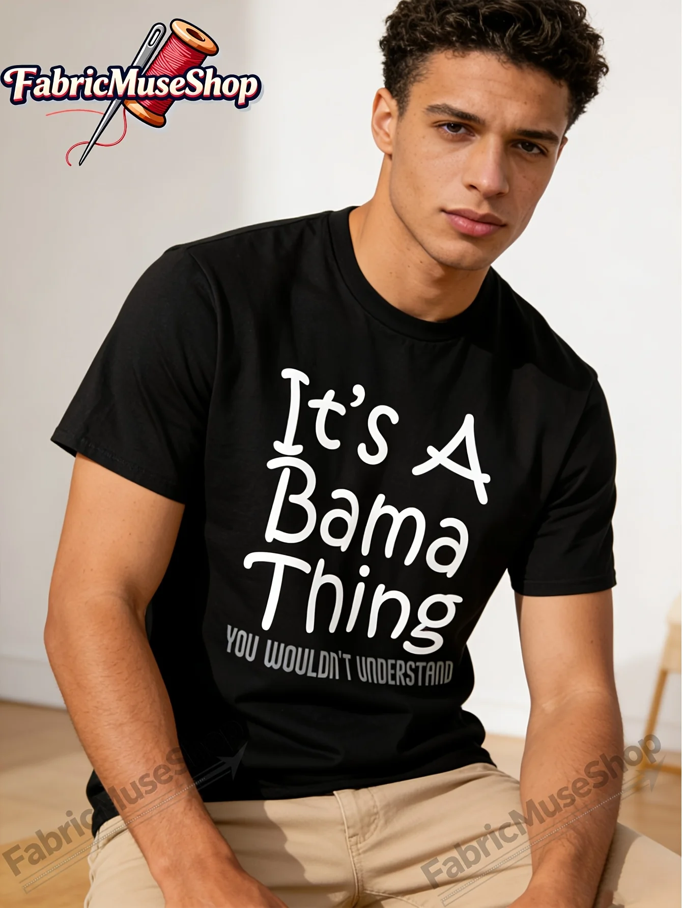 It'S A Bama Thing You Wouldn't Understand Alabama T-Shirt | Casual Crew Neck, Medium Stretch Fabric, Geometric-pattern, All-seas