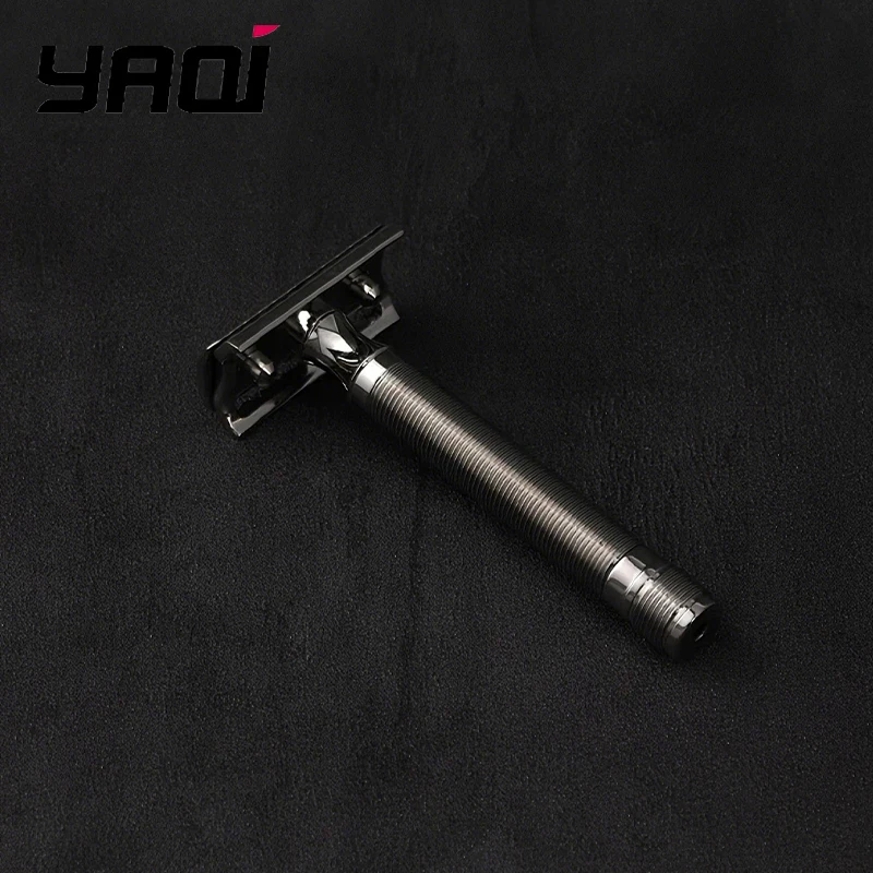 

2026 Yaqi Lightweight Floating Stainless Steel Safety Razor 0.75mm Blade Gap for Smooth Shaving