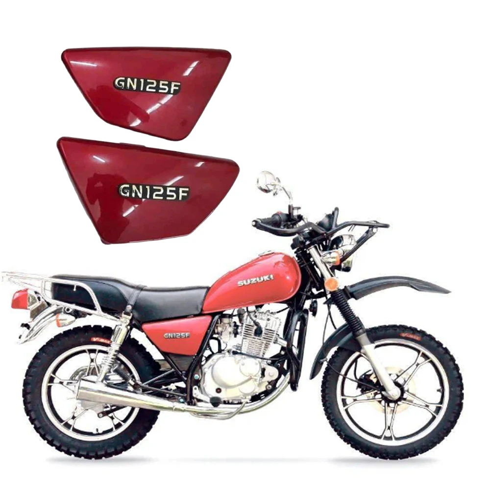 1Pair Right & Left Frame Battery Side Tank Fairing Covers Panels For Suzuki GN125F PARTS