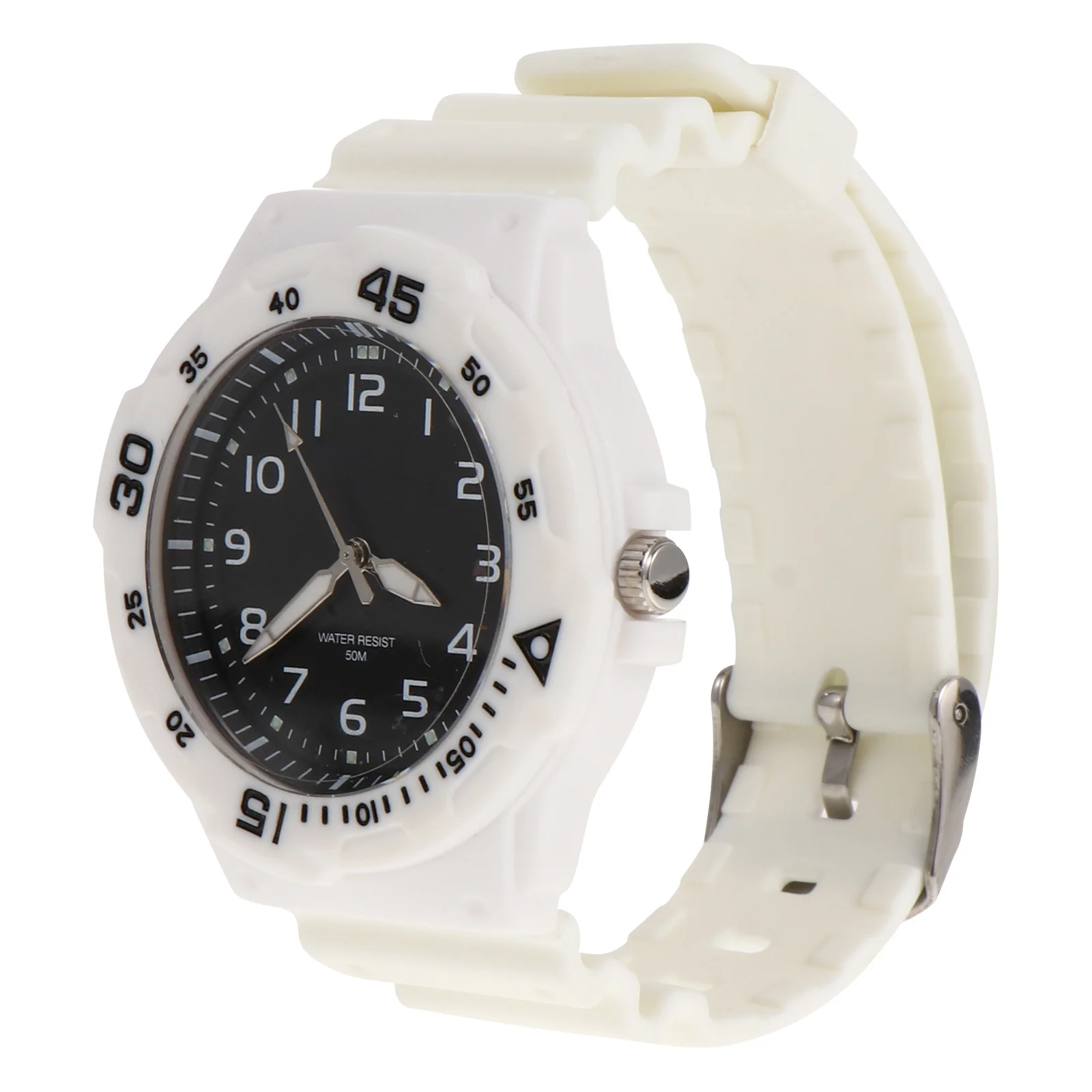 ساعة مقاومة للماء مع سوار سيليكون على طراز مناسب تمامًا، ساعة يد عصرية للأنشطة الداخلية والخارجية #1
