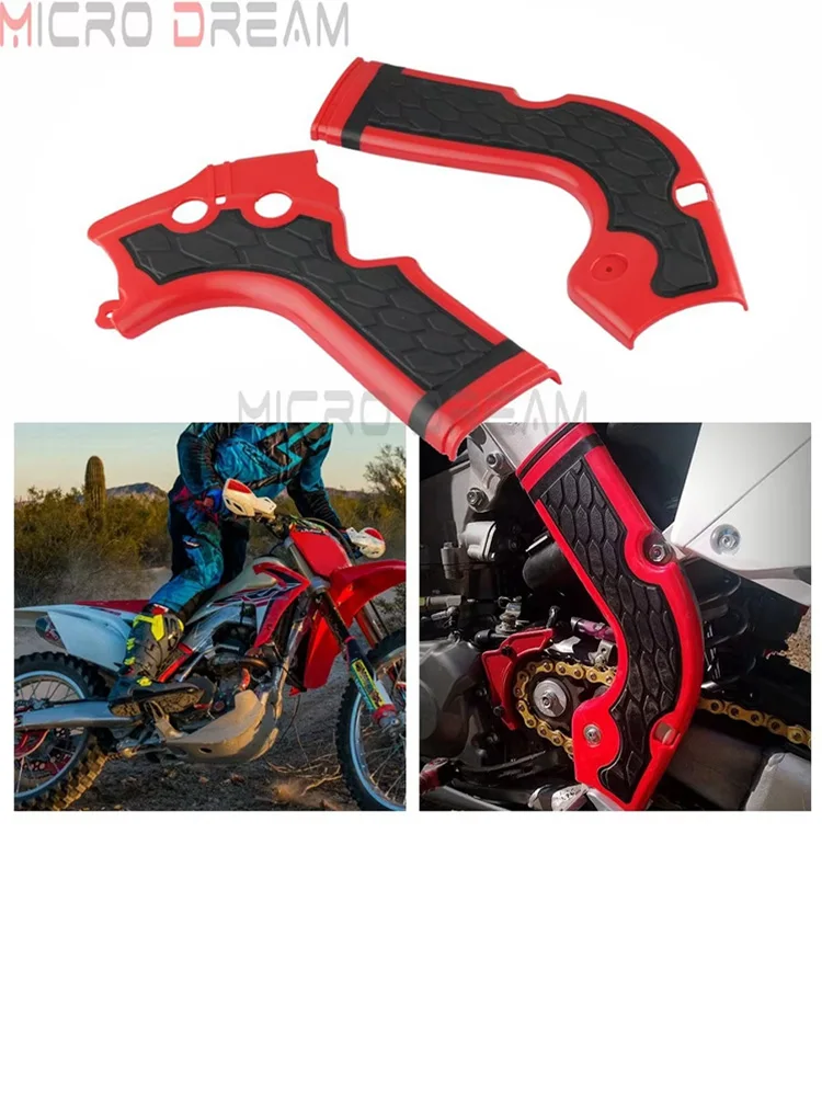 AliExpress Micro dream Dirt Bike Red Plastic Frame Guard For Honda CRF450R 2013-2016 CRF250R 2014 -2016 CRF 250R 450R 2015 Motocross Protector Guard