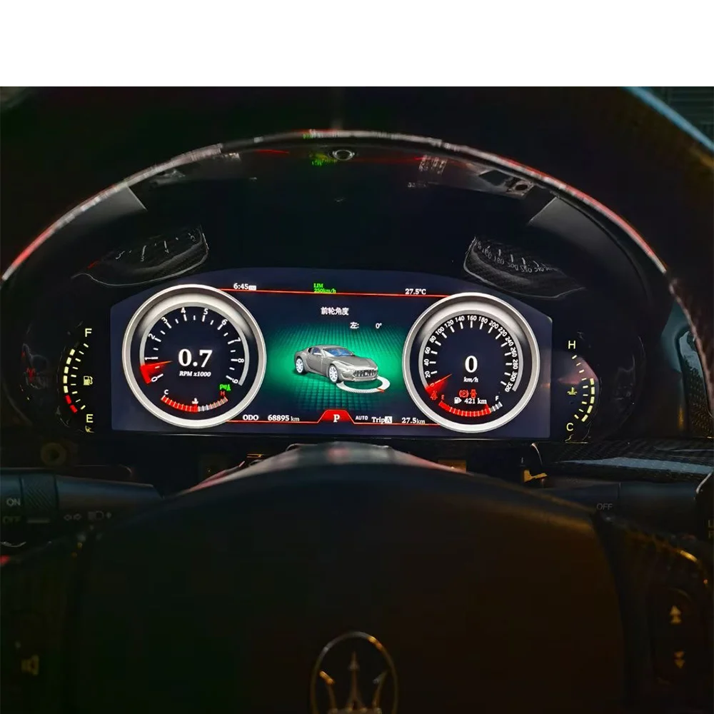 For Maserati GT GC GranTurismo Latest Original Dashboard Digital Performance LCD Display Car Multimedia Speedometer