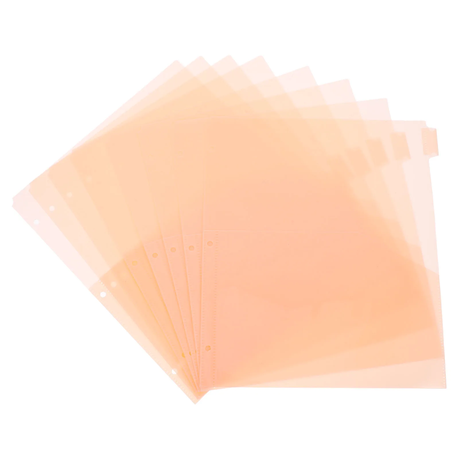 8 قطعة فواصل الموثق جيوب علامات التبويب البلاستيك مكتب المنظم كفاءة تصنيف وثيقة حماية الموثق مع فواصل #6