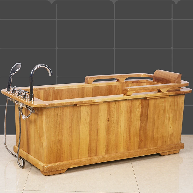 Badeeimer Curve Badeeimer für Erwachsene, Badeeimer aus massivem Holz